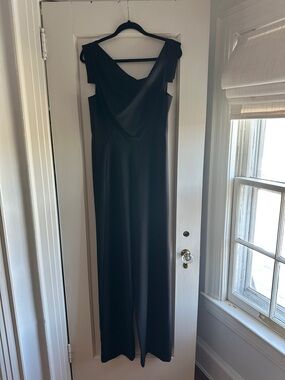 Black Halo Black Cowl Neck Maxi Romper